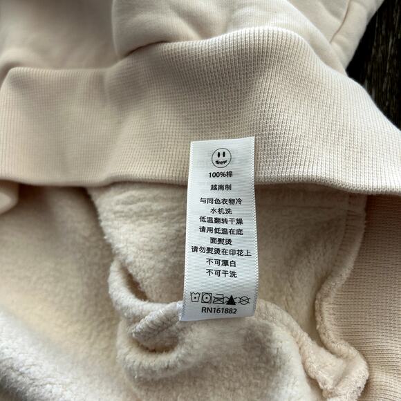 Authentic EUC Drew House Mascot Hoodie Chalk White Smiley‎ Face Logo M Pullover - Picture 14 of 15